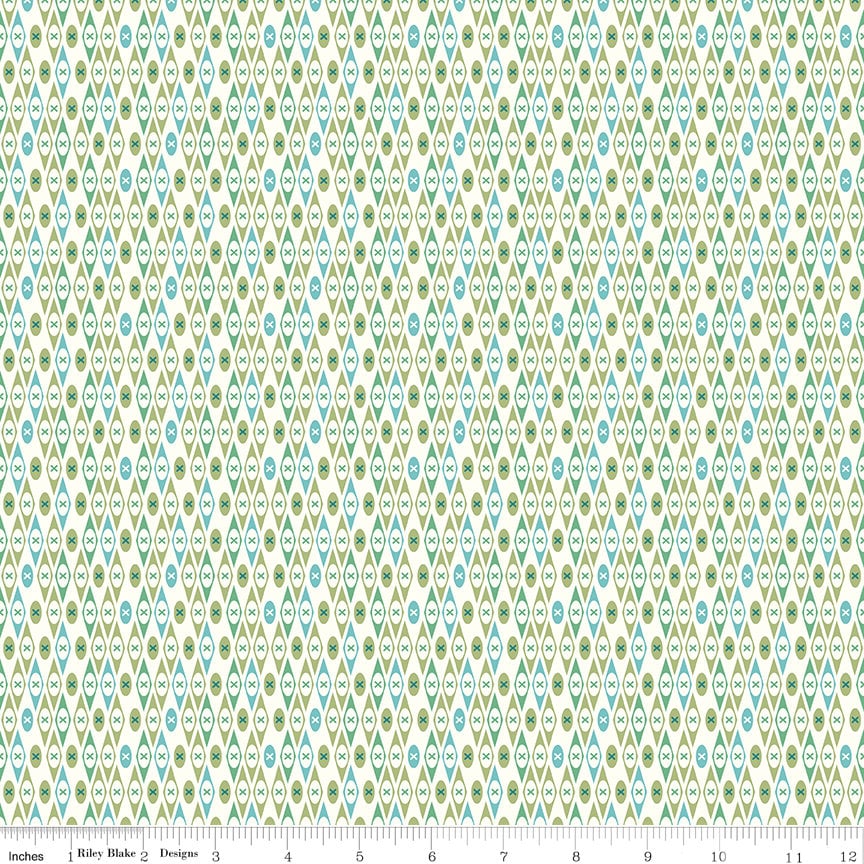Bee Vintage Edith Cloud C13084-Cloud available in half yard increment by Lori Holt for Riley Blake Designs