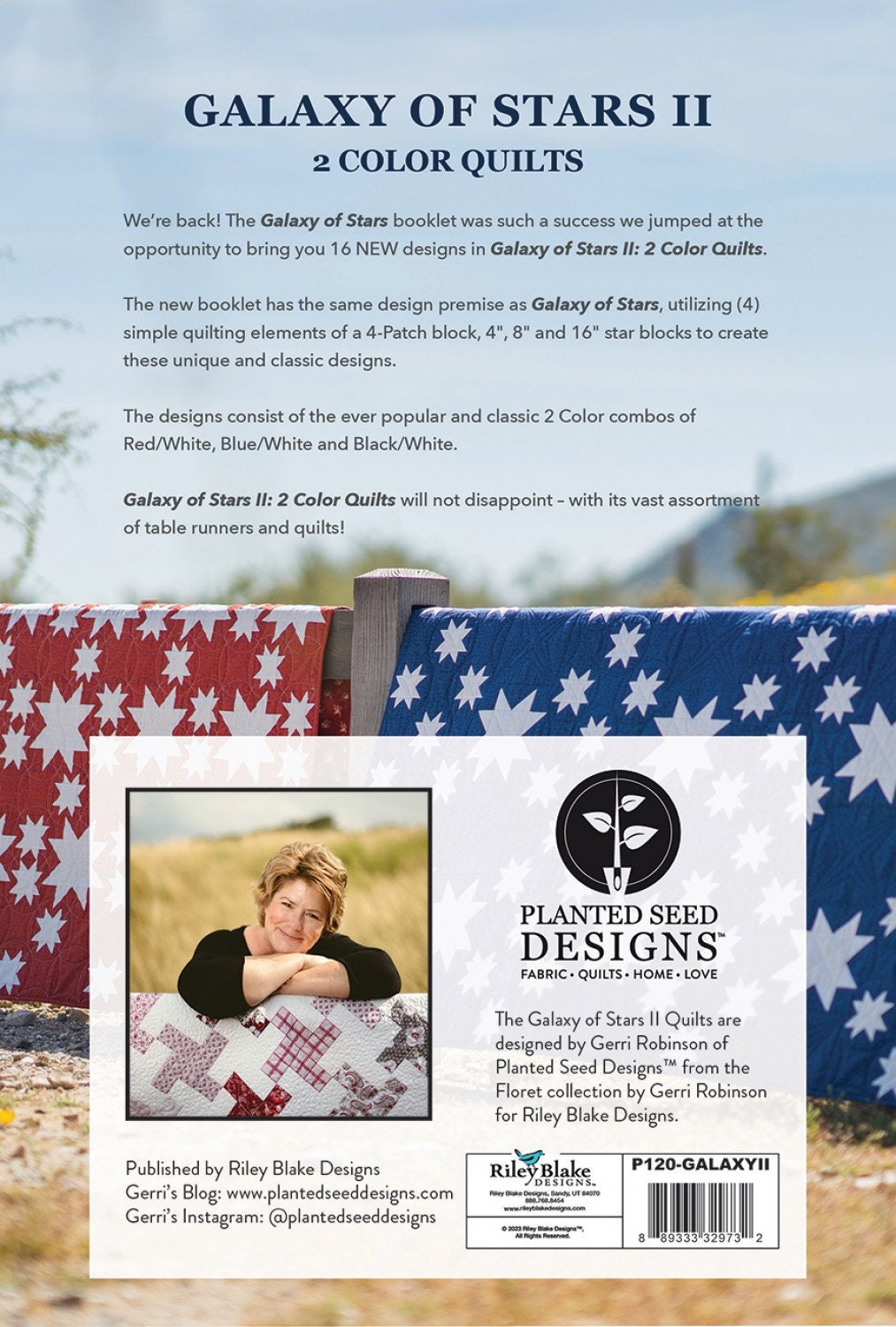 Galaxy of Stars II Booklet by Gerri Robinson of Planted Seed Designs P120-GalaxyII