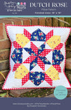 Dutch Rose Pillow Quilt Pattern TTN-104 Size 18" Pillow