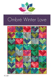 Ombre Winter Love quilt pattern VC1281 By V and Co. Paper Patter ONLY 40 x 48