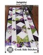 Delightful Quilted Table Topper Printed Pattern CSS367 - by Creek Side Stitches, precut friendly