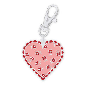 Lori Holt Bee Dots Enamel Happy Charm™ Heart ST-33025