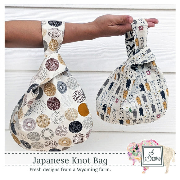 Japanese Knot Bag SITF201D -- Printed Pattern ONLY