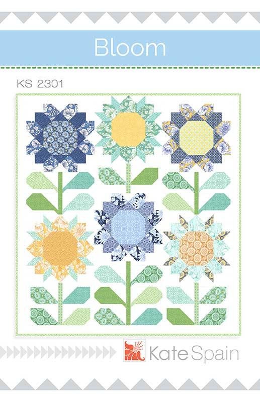 Bloom Quilt Pattern by Kate Spain KS 2301 Printed Pattern Only Quilt Pattern Size 57
