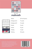 Midsummer Printed Quilt Pattern sku 187 by April Rosenthal for Prairie Grass Patterns Finished Size 57" x 69"