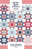 Midsummer Printed Quilt Pattern sku 187 by April Rosenthal for Prairie Grass Patterns Finished Size 57" x 69"