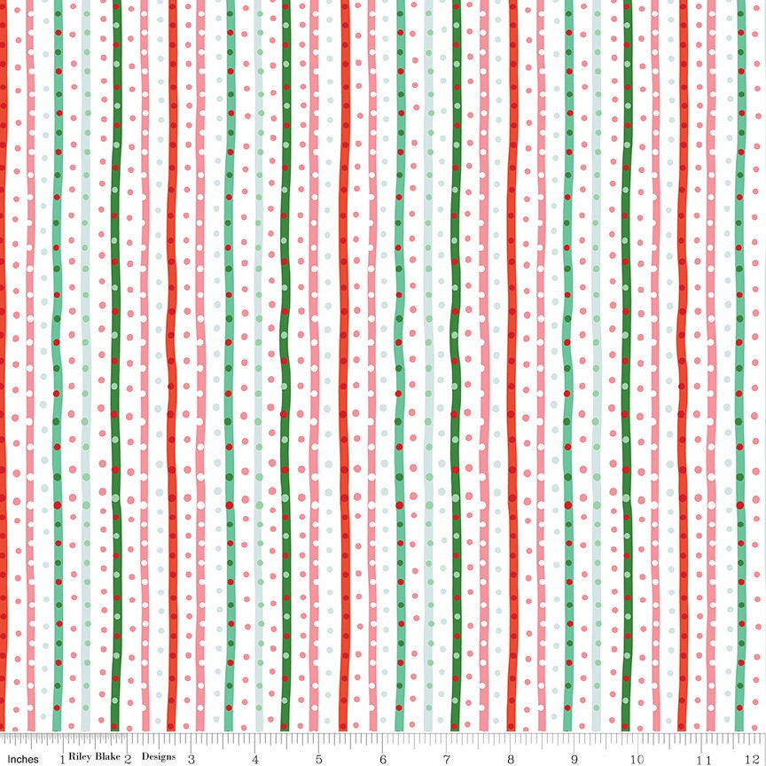 Twas Multi Sugarplum Yardage SC13465-Multi by Jill Howarth Sold in 1/2 yard increments cut contigiously