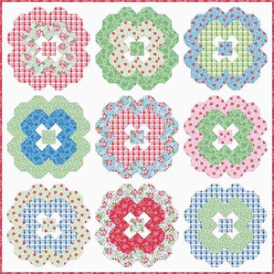 Awesome Blossom Quilt Pattern by Kelli Fannin Quilt Designs for Seriously I think P076-Awesomeblossom 78" x 78"