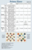 Prime Time Quilt Pattern by A Bright Corner Quilts ABC-320, Multiple Sizes
