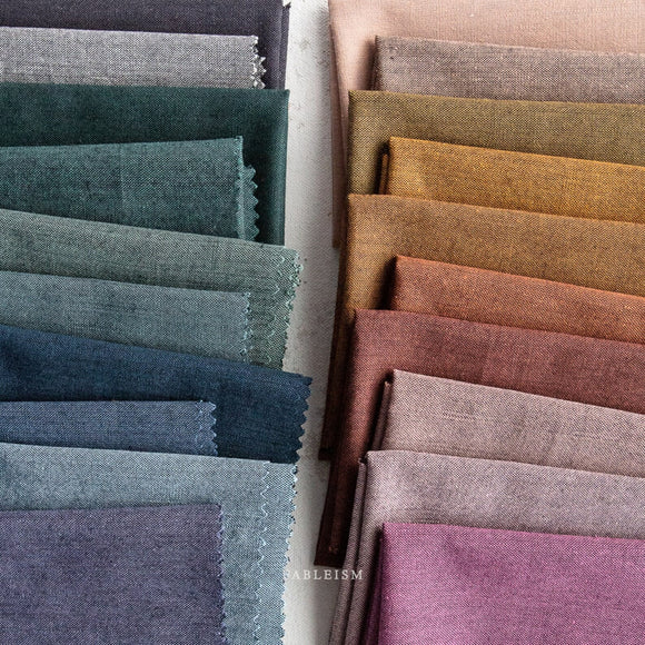 Everyday Chambray Nocturne Fat Quarter Bundle all 20 Prints for Fableism Supply Cut by Starlit Quilts