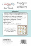Happy Spools QLD 232 A Quilting Life Designs by Sherri McConnell Quilting Life Designs 2 sizes