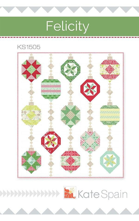 Felicity Quilt Pattern by Kate Spain KS1505 Printed Pattern Only Quilt Pattern Size 64
