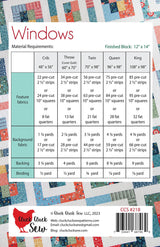 Windows Quilt Pattern CCS218 by Allison Harris for Cluck Cluck Sew