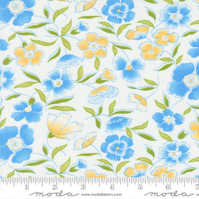 Linen Cupboard Chantilly on Cornflower by Fig Tree and Co. 20480-21 Sold in 1/2 yard Increments