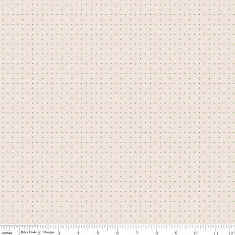 Bee Dots Thelma Lettuce Yardage C14182-Lettuce by Lori Holt of A Bee in My Bonnet Sold in 1/2 yard increments