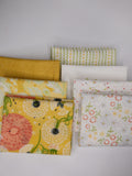 Dandi Duo Yellow and White Colorway Fat Quarter bundle 7 Prints by Robin Pickens for Moda Fabrics