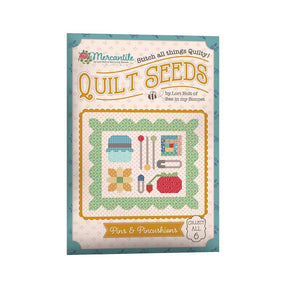 Lori Holt Mercantile Quilt Seeds™ Pattern Pins & Pincushions Kit includes all fabrics