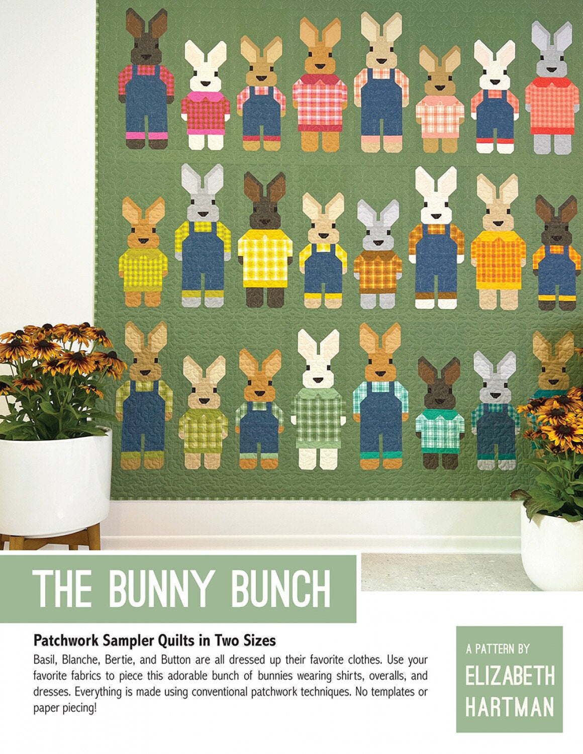 The Bunny Bunch Quilt Pattern EH-075 by Elizabeth Hartman Paper Pattern ONLY