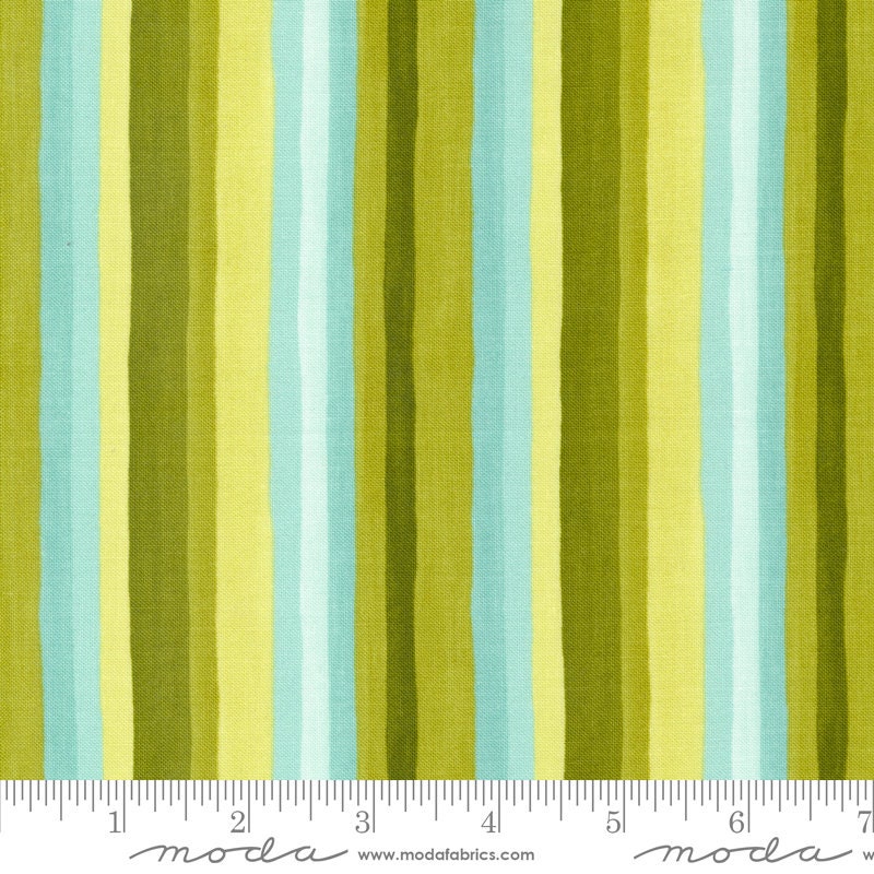 Willow Stripe Lagoon Yardage 36067-21 by 1 Canoe 2 for Moda Fabrics Sold in 1/2 yard increments