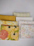 Dandi Duo Yellow and White Colorway Fat Quarter bundle 7 Prints by Robin Pickens for Moda Fabrics