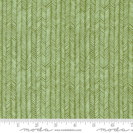 Willow Herringbone Leaf Yardage 36068-21 by 1 Canoe 2 for Moda Fabrics Sold in 1/2 yard increments