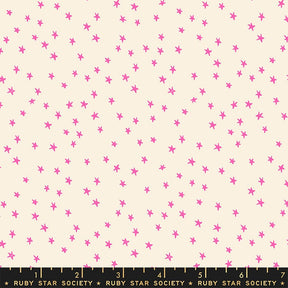 Starry Mini Starry Neon Pink by Alexia Abegg RS4110-22 for Ruby Star Society Sold in 1/2 yard increments