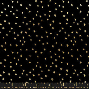 Starry Mini Starry Black - Gold by Alexia Abegg RS4110-27M for Ruby Star Society Sold in 1/2 yard increments