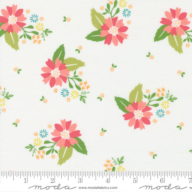 Strawberry Lemonade Carnation Cloud by Sherri and Chelsi 37671-11 Sold in 1/2 yard increments