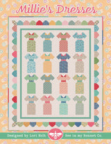 Millie's Dresses Quilt Pattern ISE-275, By Lori Holt of Bee in My Bonnet. Finished sizes: 58.5" x 70.5"