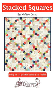 Stacked Squares Quilt Pattern by Melissa Corry HQ132 Multi Sizes