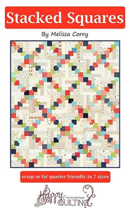 Stacked Squares Quilt Pattern by Melissa Corry HQ132 Multi Sizes