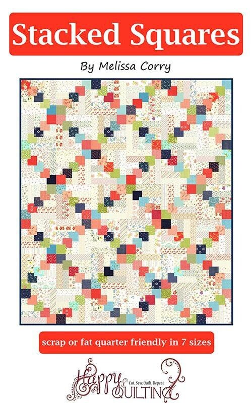 Stacked Squares Quilt Pattern by Melissa Corry HQ132 Multi Sizes