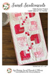 Sweet Sentiments Table Runner BNB 2301 by Chrissy Lux for Sew Lux Fabric 16"x 44"