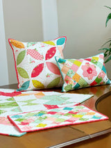 Strawberry Lemonade Blooms Lime by Sherri and Chelsi 37673-19 Sold in 1/2 yard increments