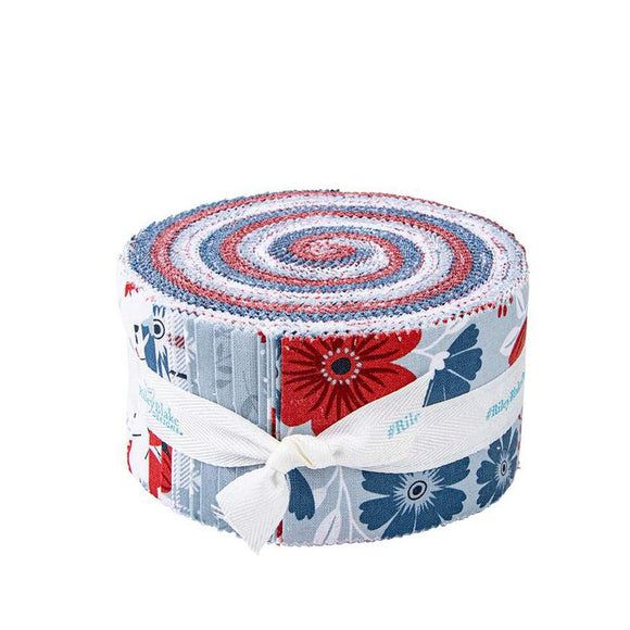 American Beauty 2 1/2 Rolie Polie Stacker from Dani Mogstad for Riley Blake Designs