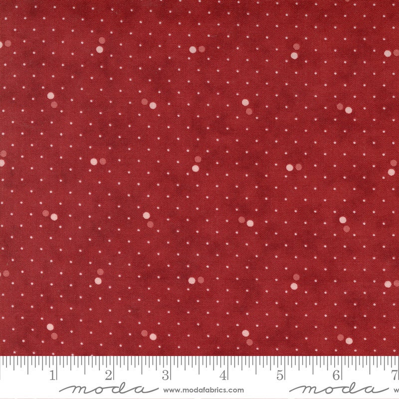 Ridgewood Polka Dot Dance Cherry 14978-18 by Minick and Simpson Sold in 1/2 yard increments