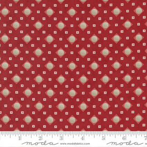 Ridgewood Square Dot Cherry 14975-18 by Minick and Simpson Sold in 1/2 yard increments