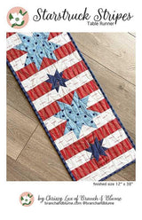 Starstruck Stripes Table Runner Kit Includes Pattern, fabric to complete the top and backing - 12" x 38" BNB2314 by - Branch and Blume