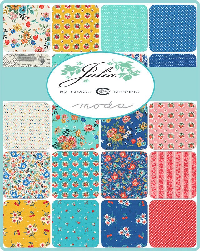 Julia Tea Time Tea Pots Flowers Birds Porcelain 11921-11 By Crystal Manning For Moda Fabrics - Sold in 1/2 Yard Increments cut continuous