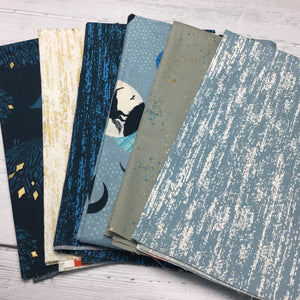 Custom Blues Fat Quarter Bundle 6 FQ