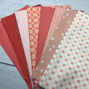 Custom Reds Fat Quarter Bundle 8 FQ